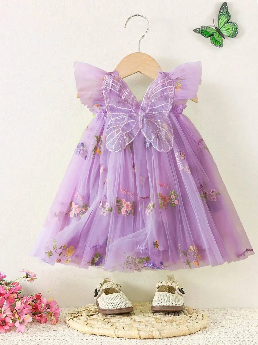 Vestido morado mariposas bebe niña sa25052783839734333-sa25050908778183322 gala