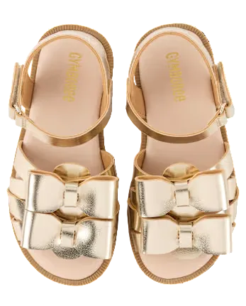 Sandalias doradas bebe niña Gymboree 3058407