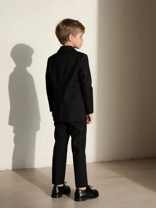 Set 4 piezas saco chaleco pantalón corbata negro formal sk251210104849084192546-sk25090388778454814