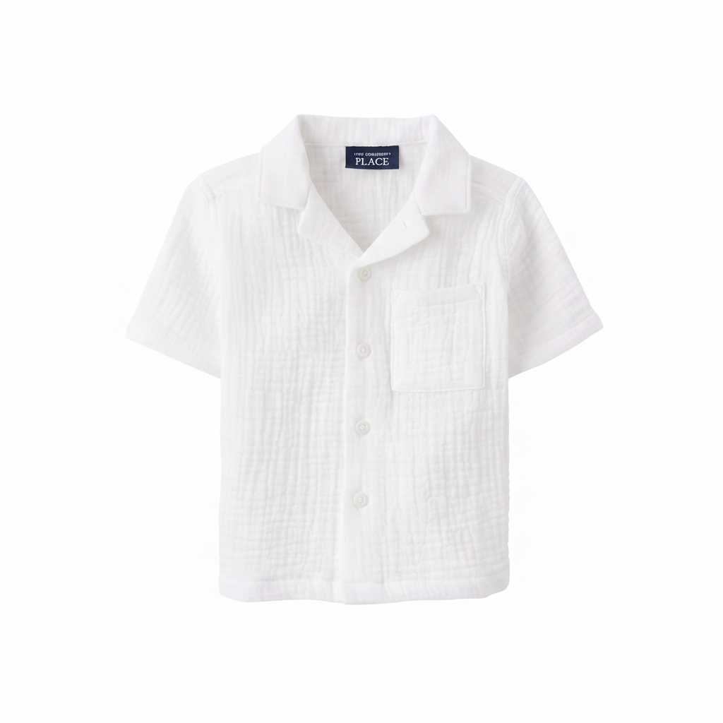 Camisa blanca old money niño Childrens Place 3060790