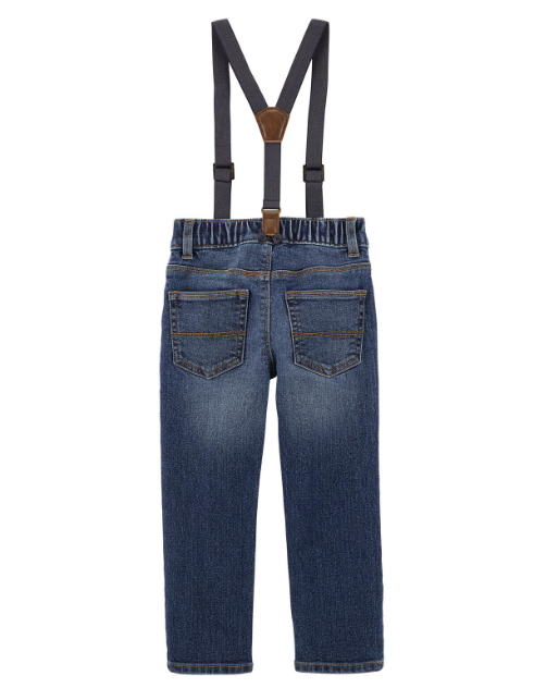 Pantalon Jeans con tirantes oshkosh niño