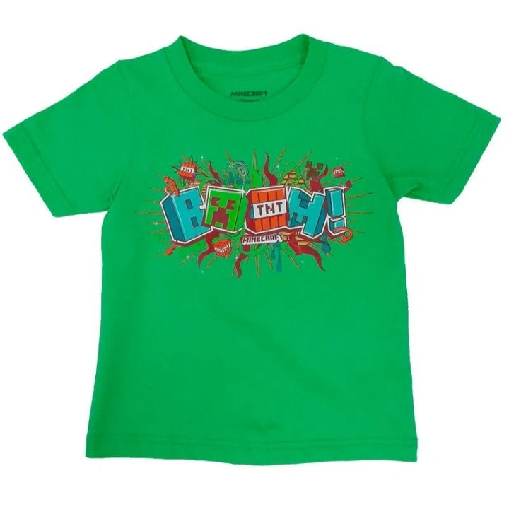 Camisa verde Minecraft niño