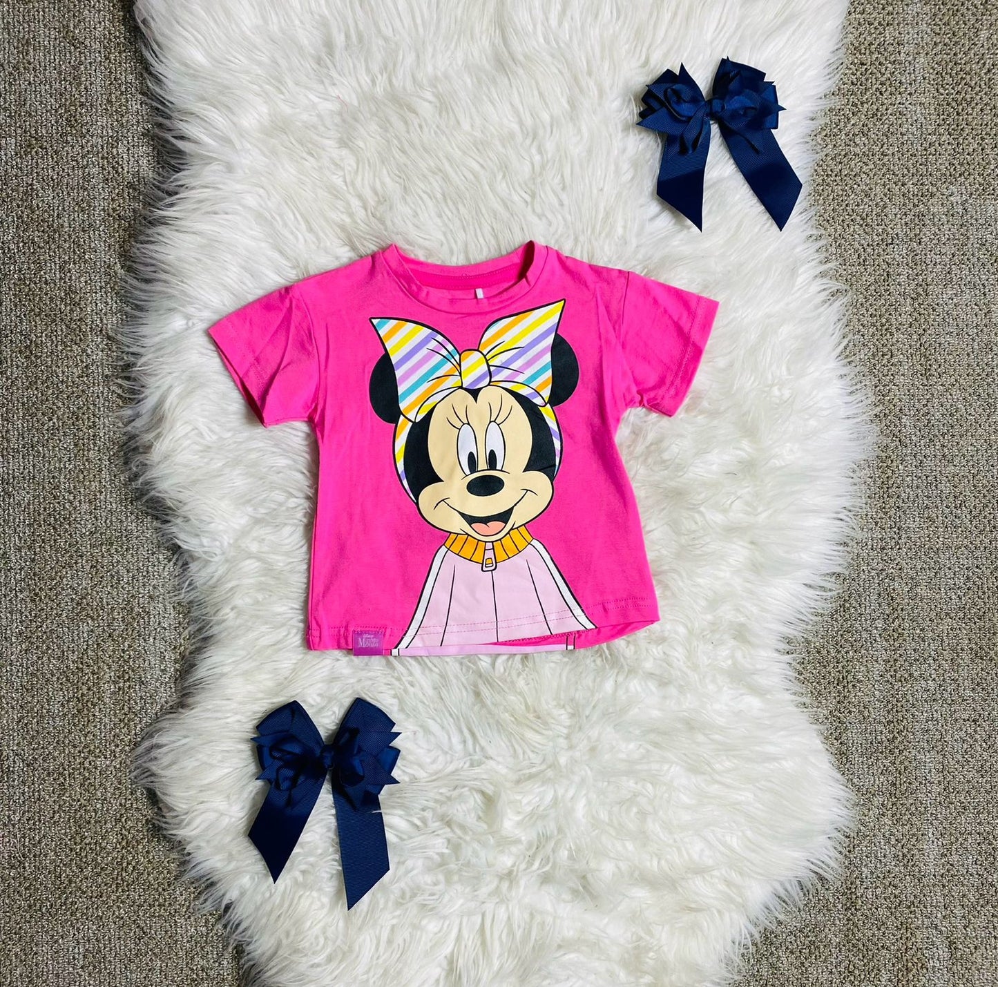 Camisa rosada Minnie bebe niña Disney D1-MI-1291 promo 4x1000 390345