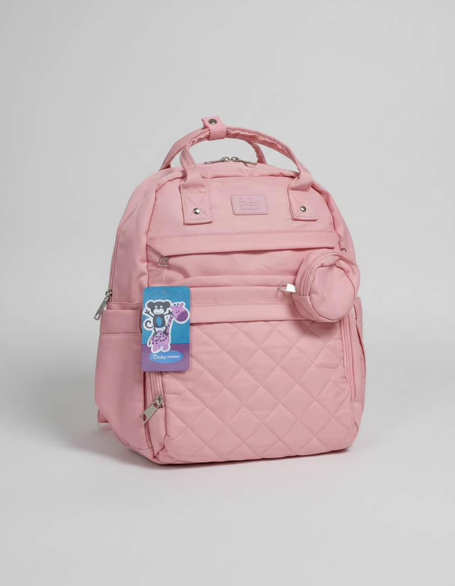 Pañalera rosada picolino con cambiador 7453119314774