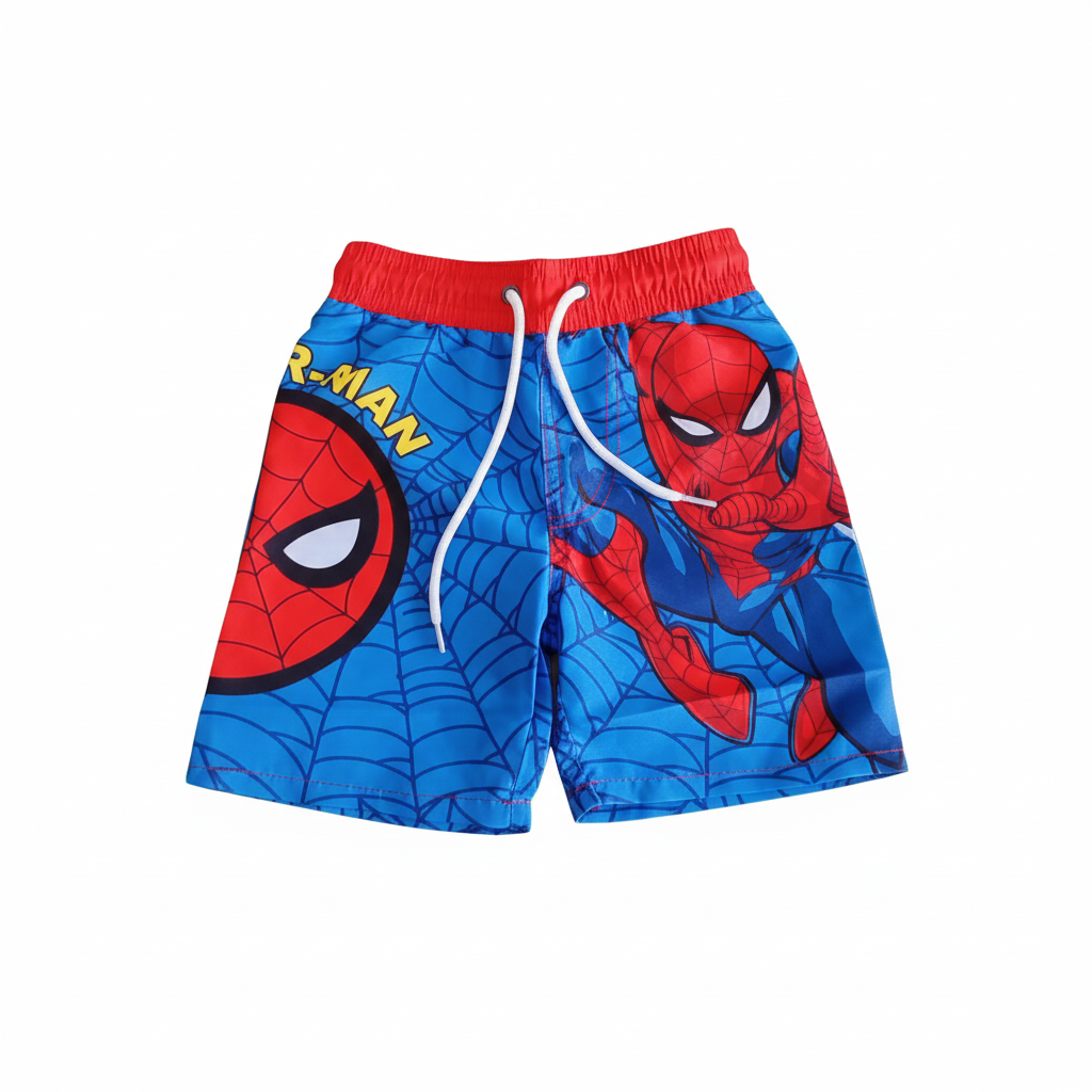 Set traje de baño 2 piezas Spiderman niño Camisa M6-SP-630N Short M6-SP-631N