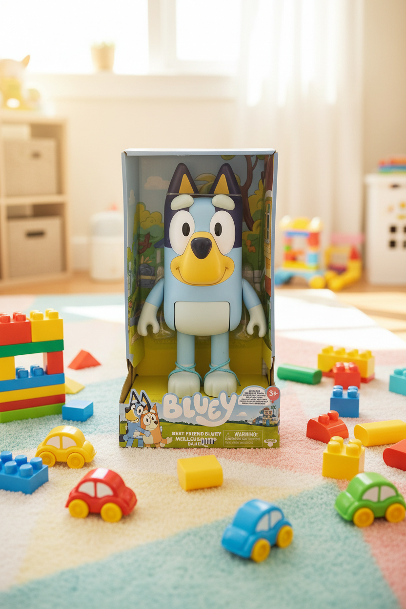 Figura Bluey 10” niña niño juguete