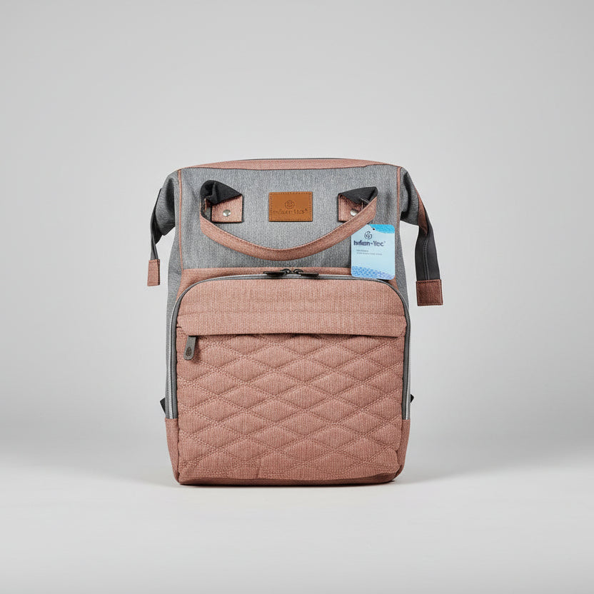 Pañalera Rosada Gris bebe niña Infan-Tec IMP-7150