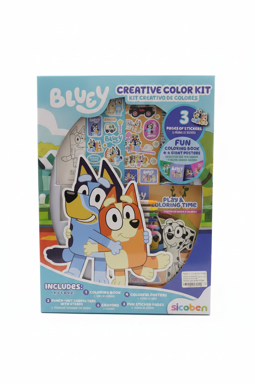 Kit creativo colorear bluey niño niña juguete