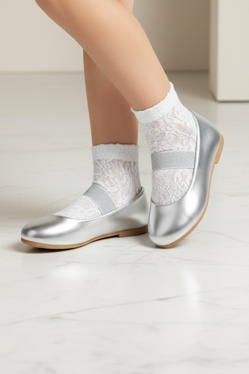 Zapato niña plateado Gimbokids J157