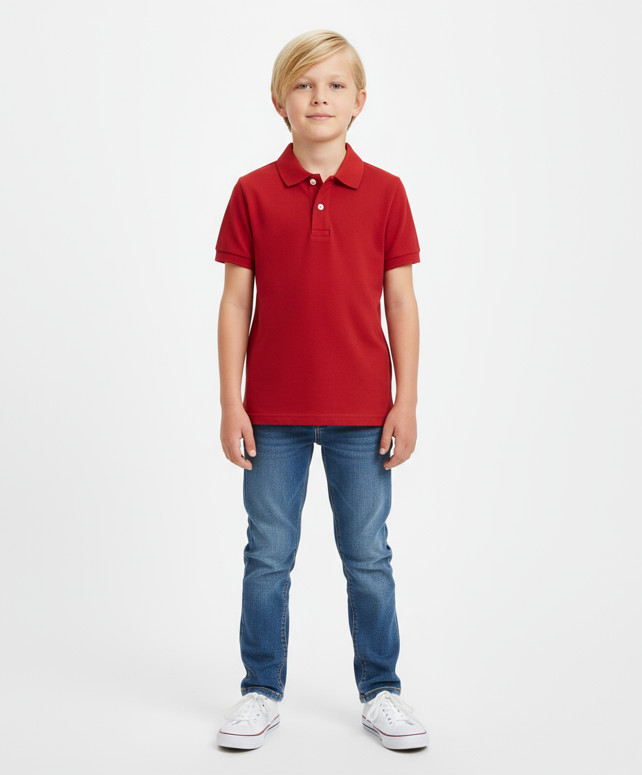 Camisa roja polo childrens place niño