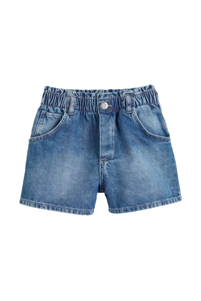 Short jeans niña H&M paper bag