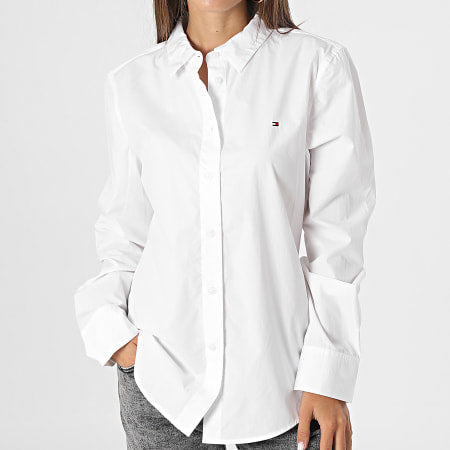 Camiseta Tommy Blanca Mujer Shirt Blusas Para Dama Tommy Hilfiger