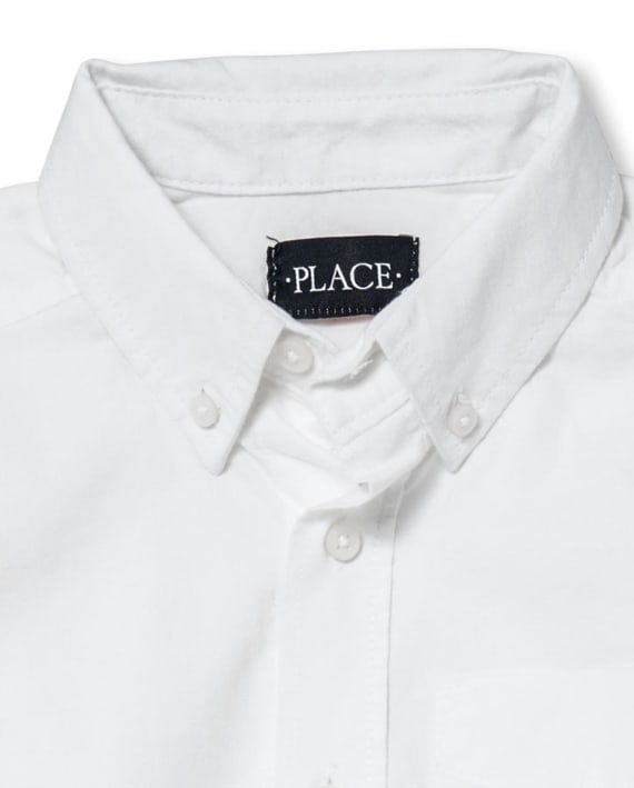 Camisa blanca formal Childrens Place niño 5/6 -14 años Oxford 1125070