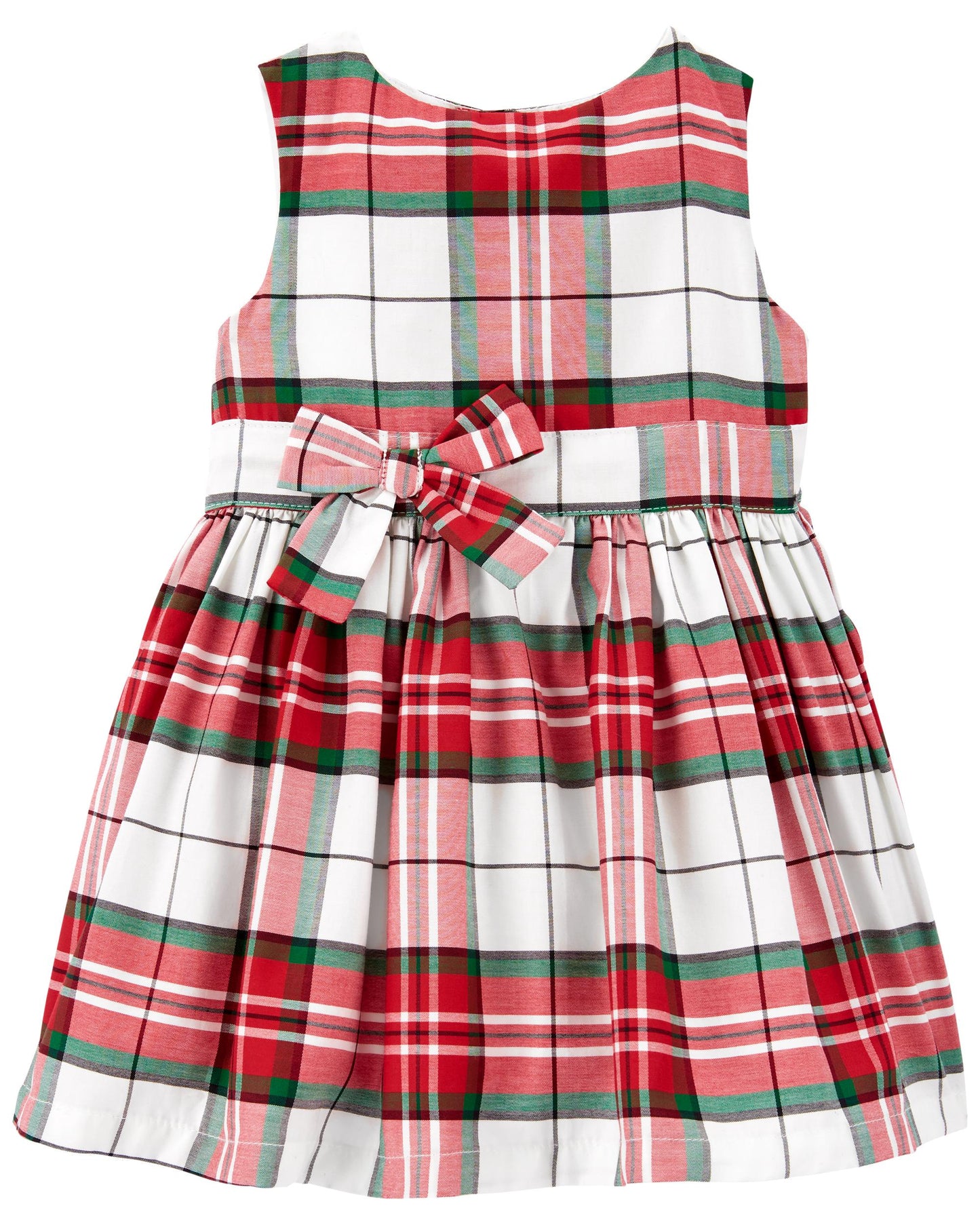 Vestido rojo cuadros rayita verde carters 66611696