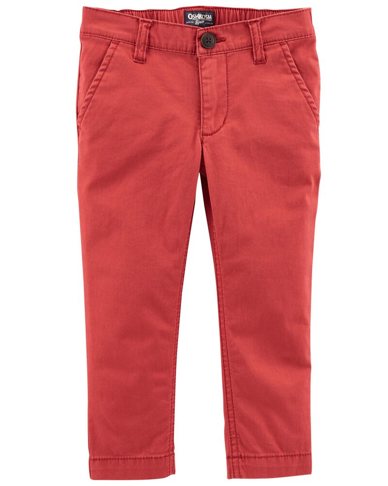 Pantalon rojo tela formal Oshkosh niño Slim Stretch promo 2x1000