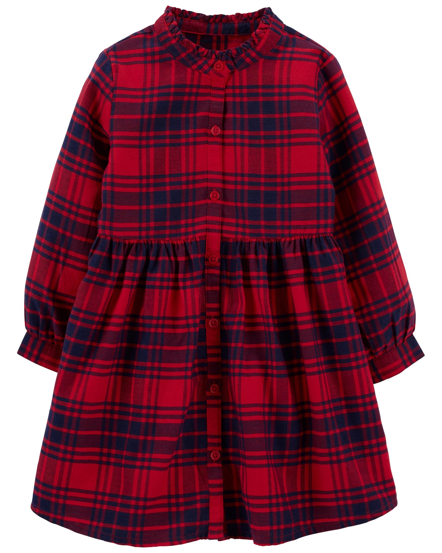 Vestido rojo cuadros azules Oshkosh 2-14 años 94825968