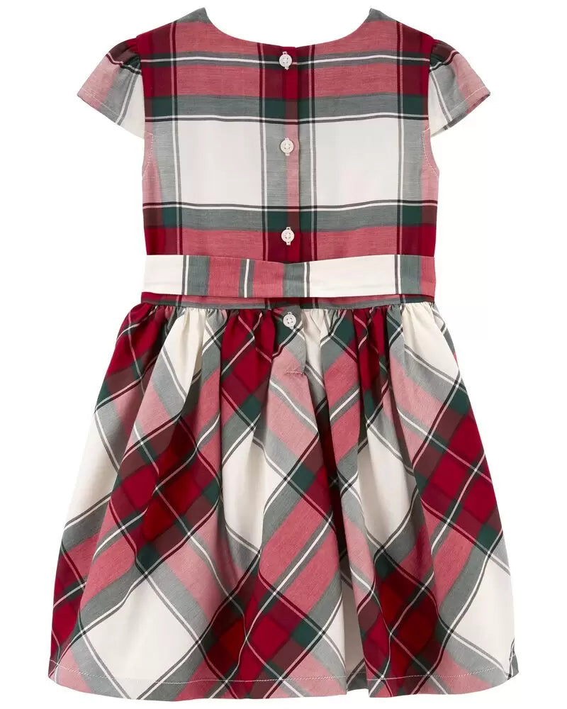 Vestido rojo cuadros carters 0M-12 años 28813552