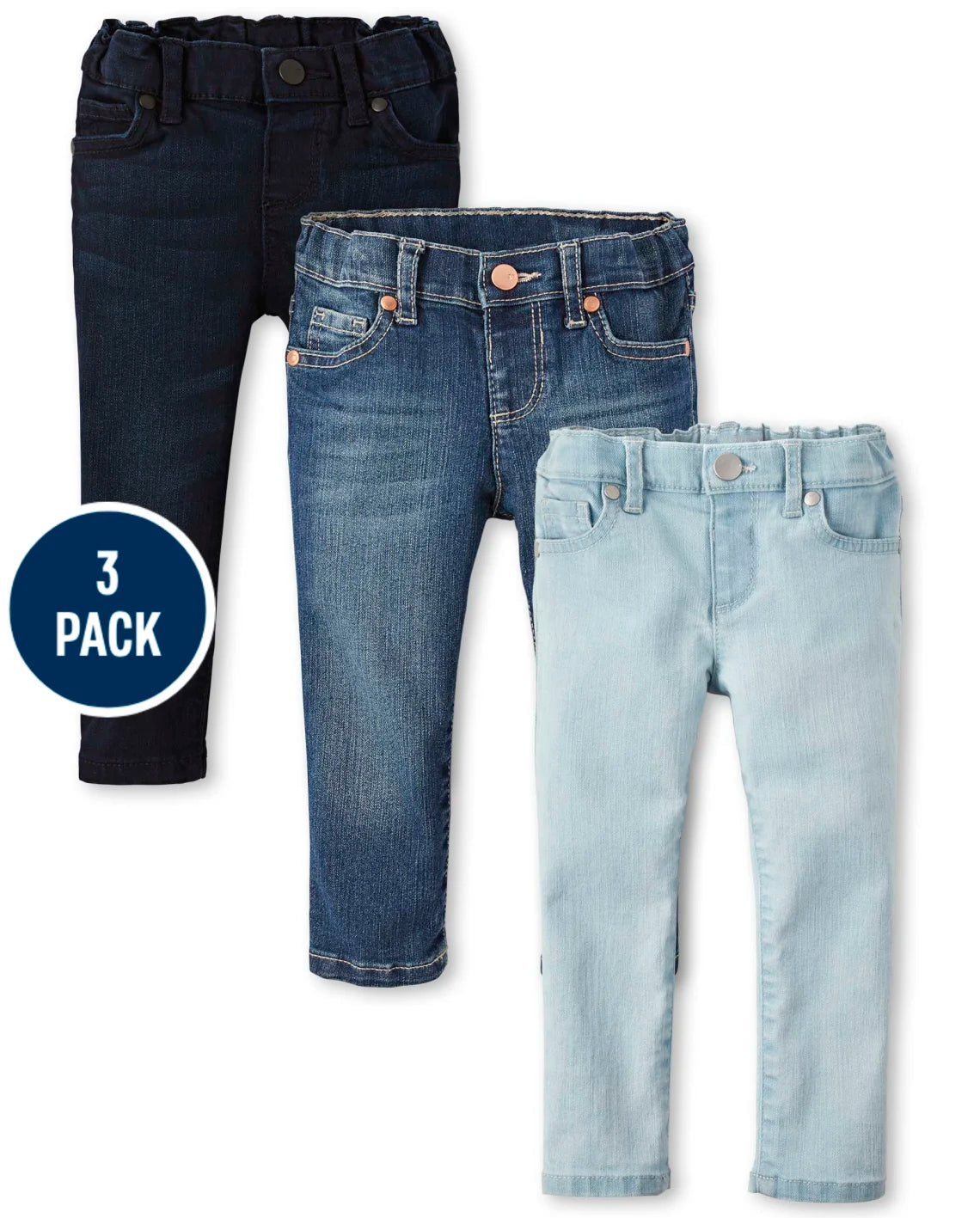 Pantalon Jeans 3 colores Childrens Place niña 59284