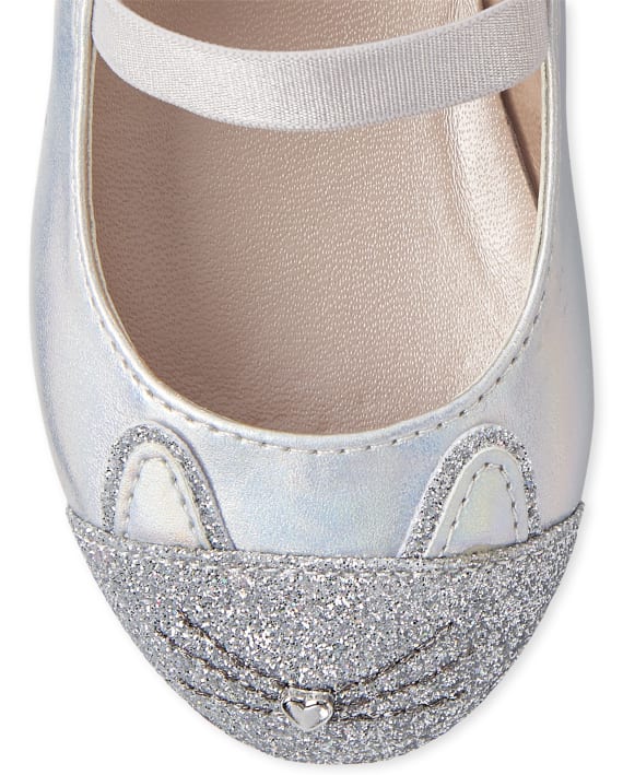 Zapatillas niña plateadas Childrens Place gatito