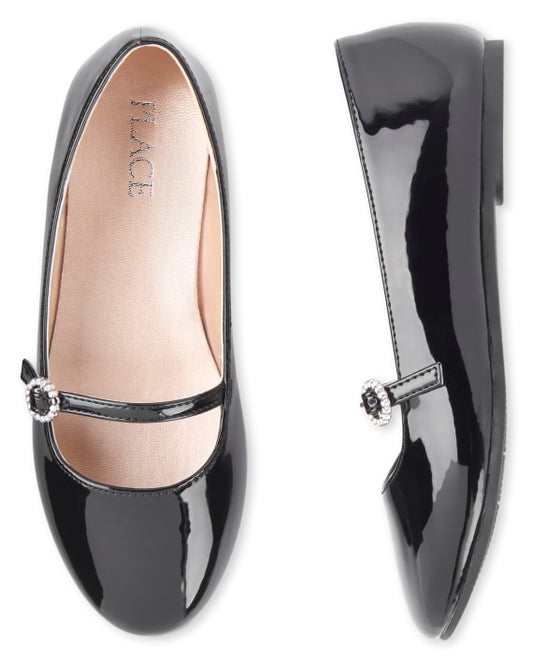 Zapatillas negras charol niña Childrens Place 12-3Y