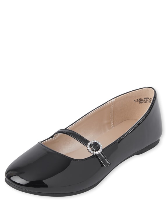 Zapatillas negras charol niña Childrens Place 12-3Y