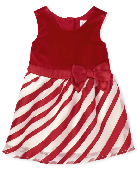 Vestido rojo rajas velvet Children's Place 58264048