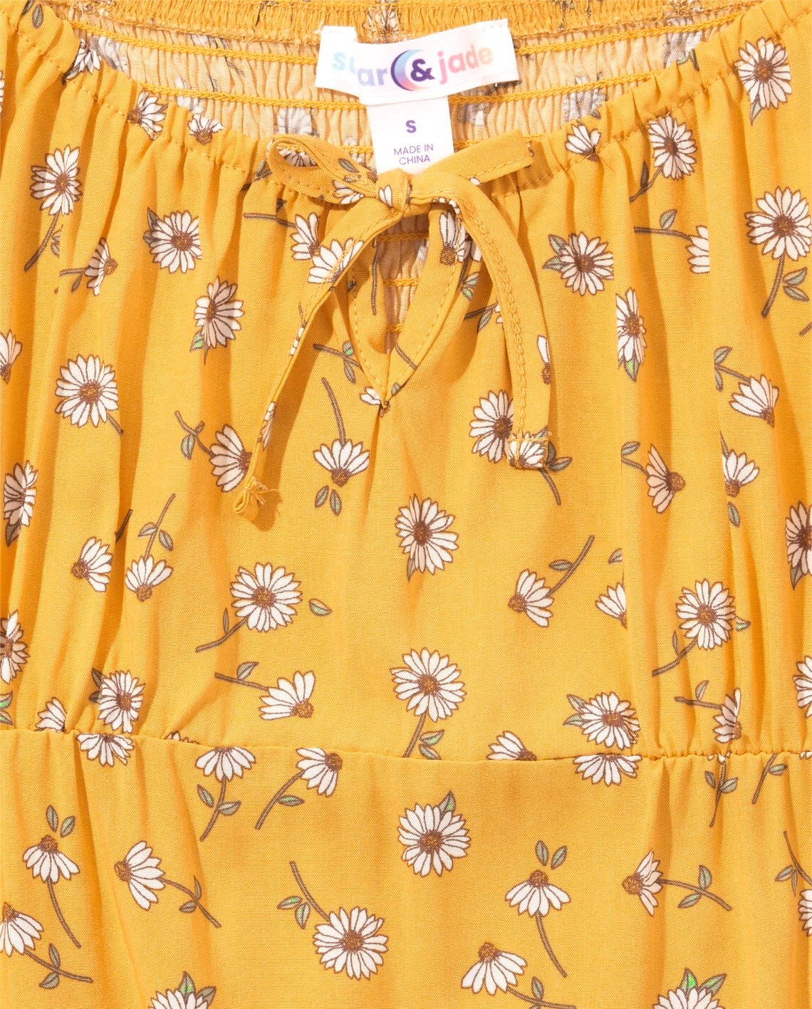 Vestido amarillo floreado adolescente (10-18) promo 2x1000