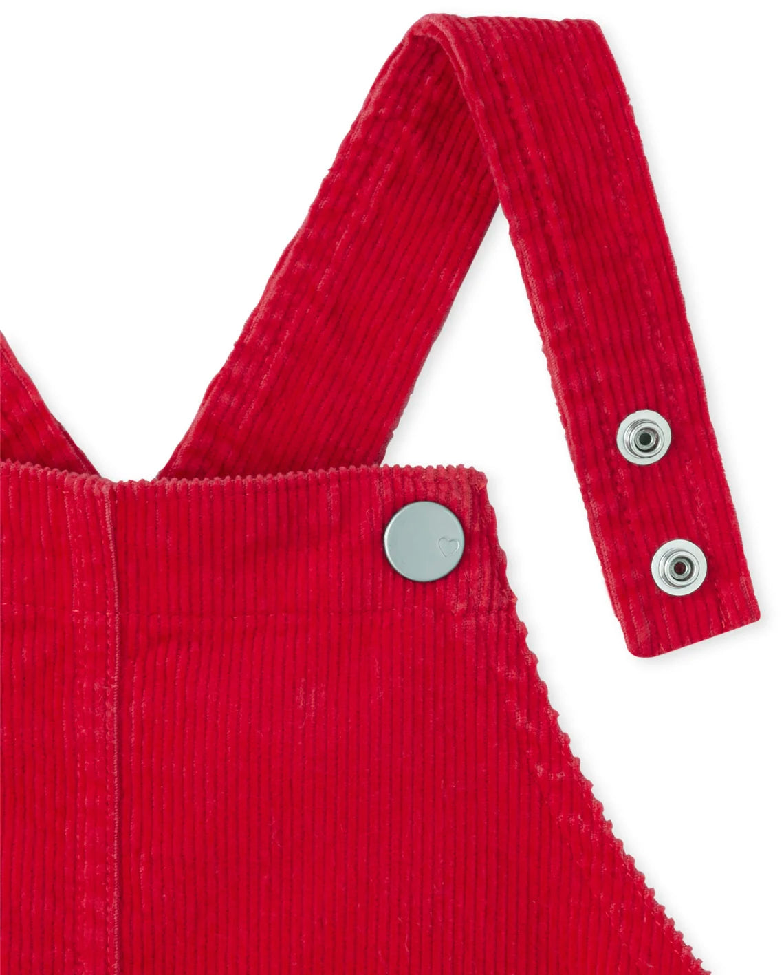 Set 2 piezas childrens place niña camisa manzana y overall vestido rojo