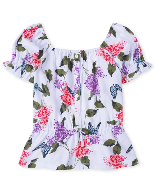 camisa flores mariposa moradaPlace niña 3033037 promo 4x1000