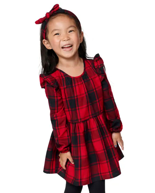 Vestido rojo cuadros Children's Place 40388080