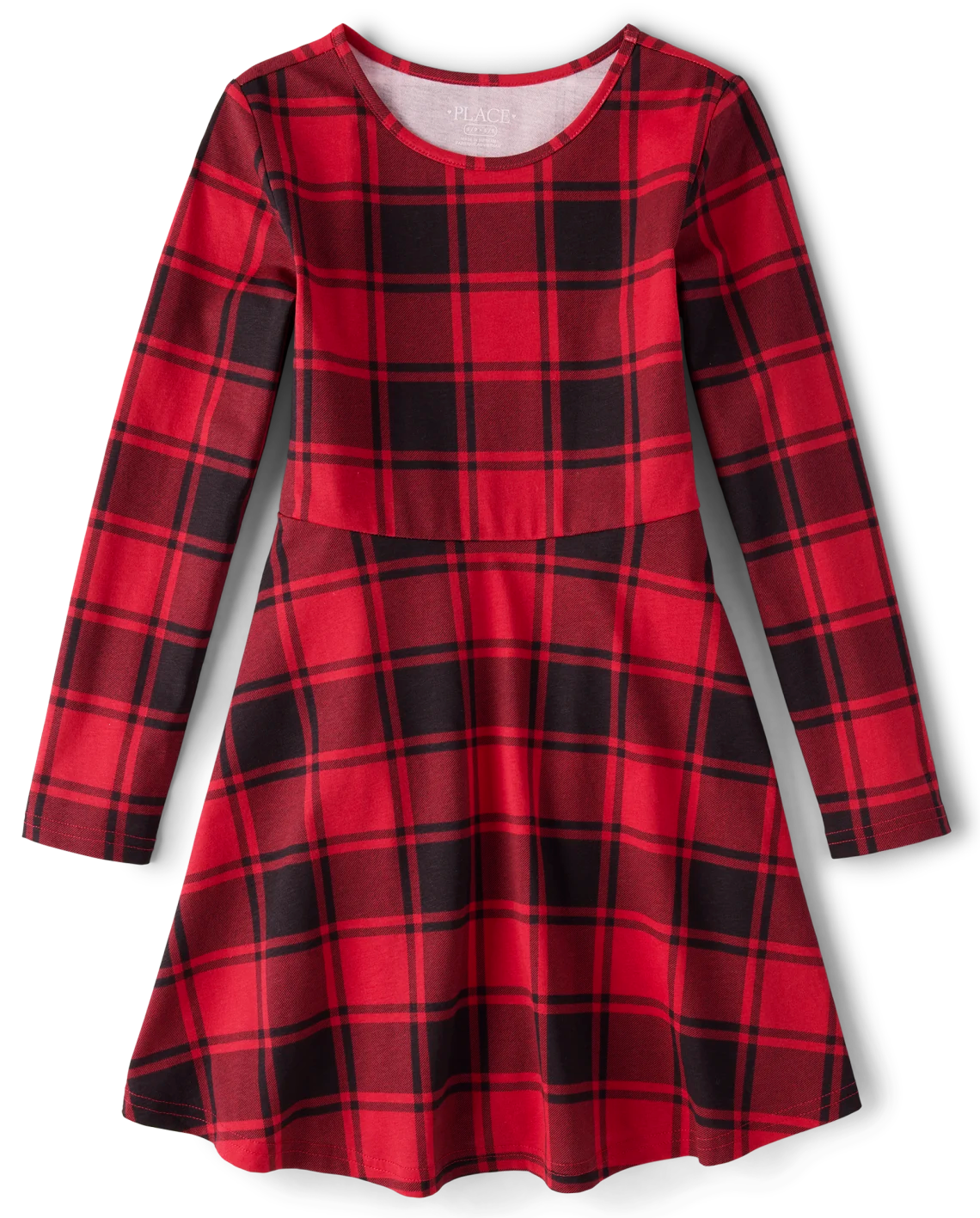 Vestido rojo cuadros Children's Place 09657840