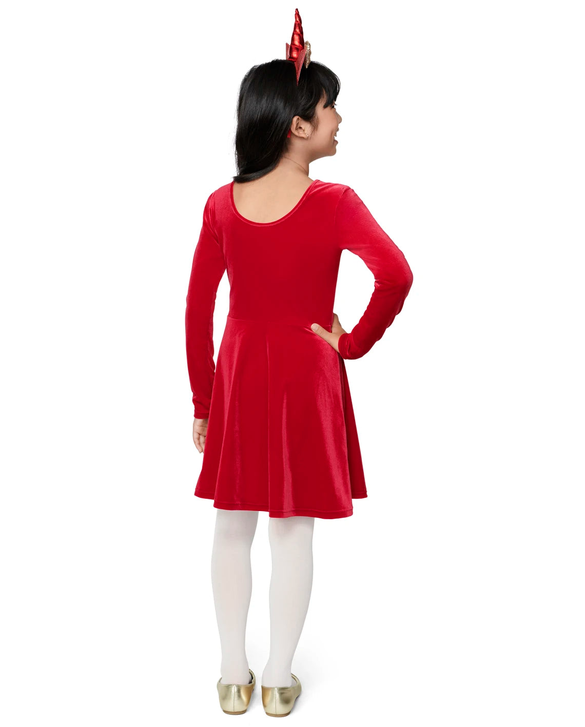 Vestido rojo velvet niña Children's Place 12m a 16 años 79471600