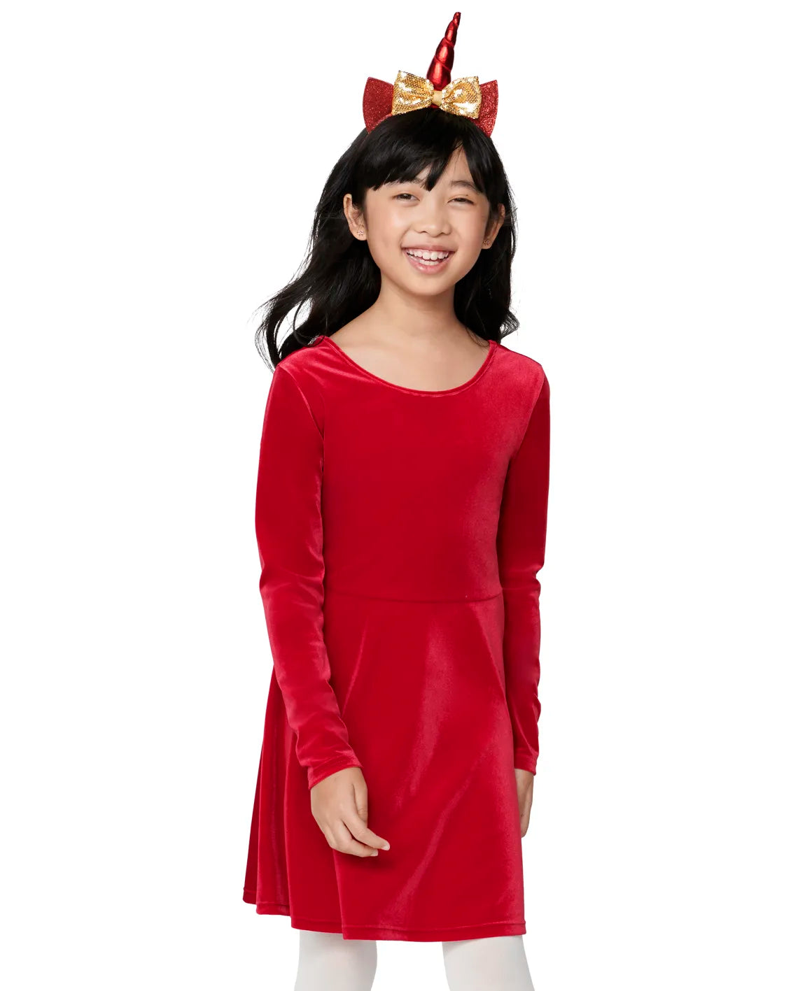 Vestido rojo velvet niña Children's Place 12m a 16 años 79471600