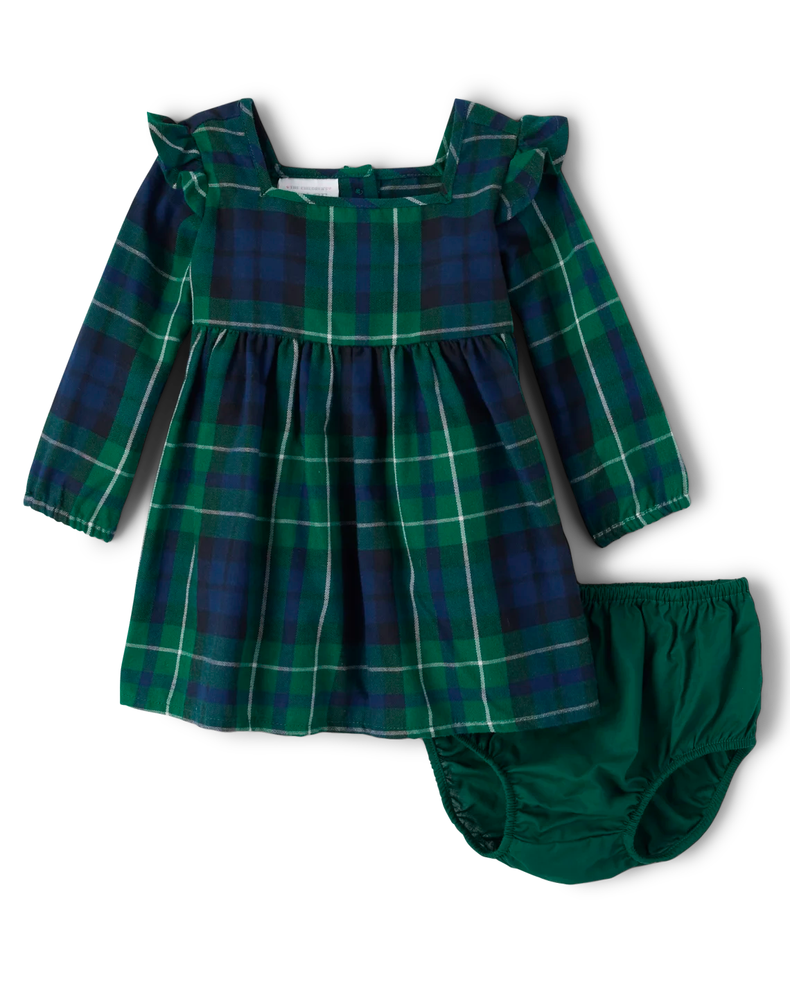 Vestido verde cuadros niña Children's Place 0/3m a 16 77678832