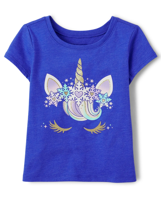 Camisa morada unicornio  Childrens Place niña promo 4x1000