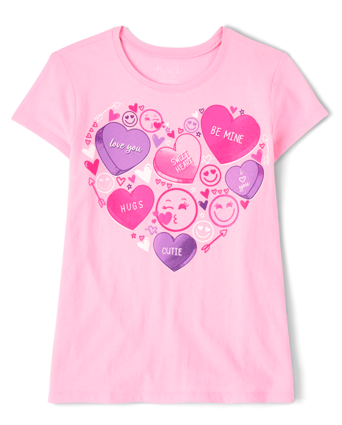 camisa rosada caritas Children's Place niña 4-14