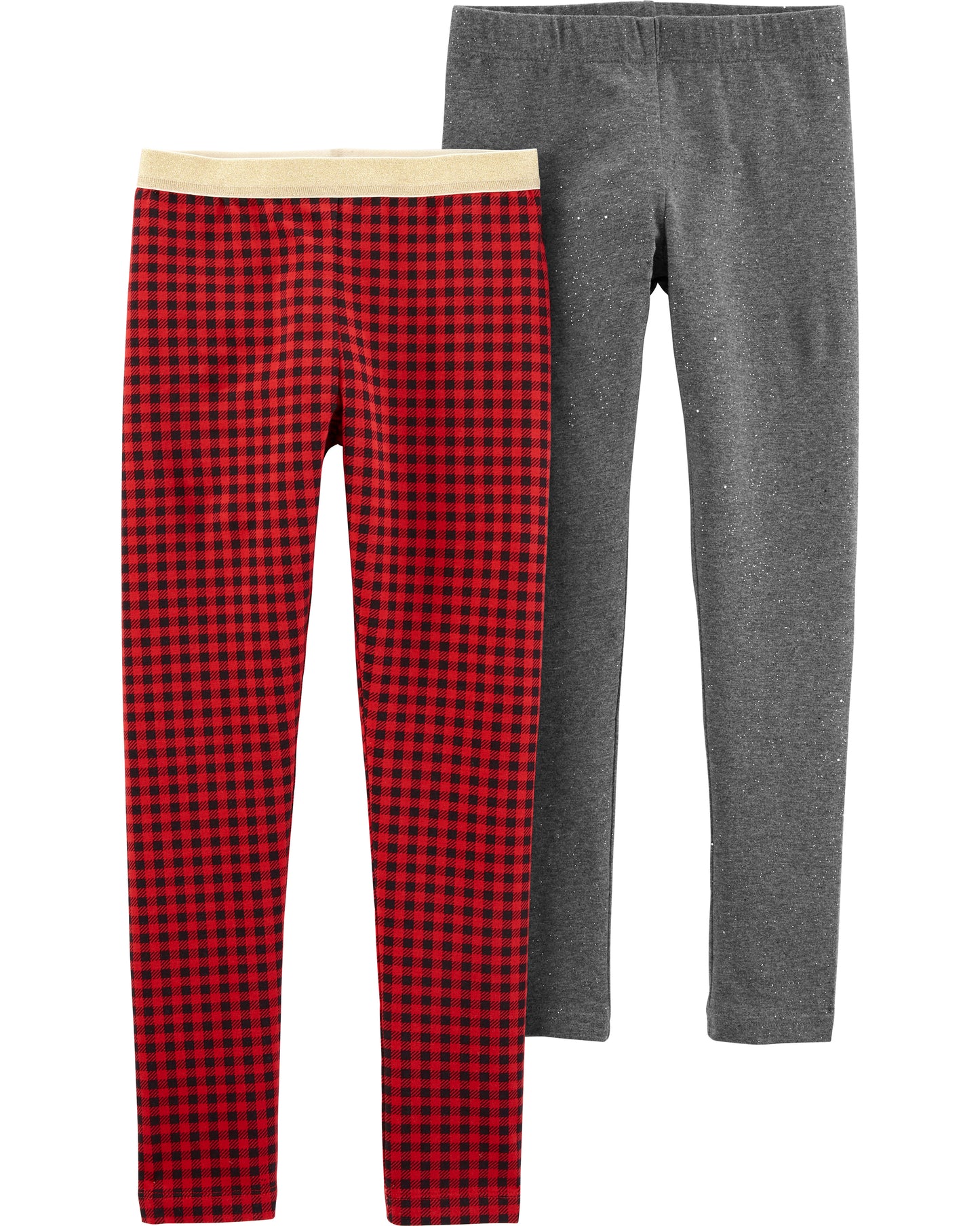 Set 2 piezas leggings rojo gris Carters