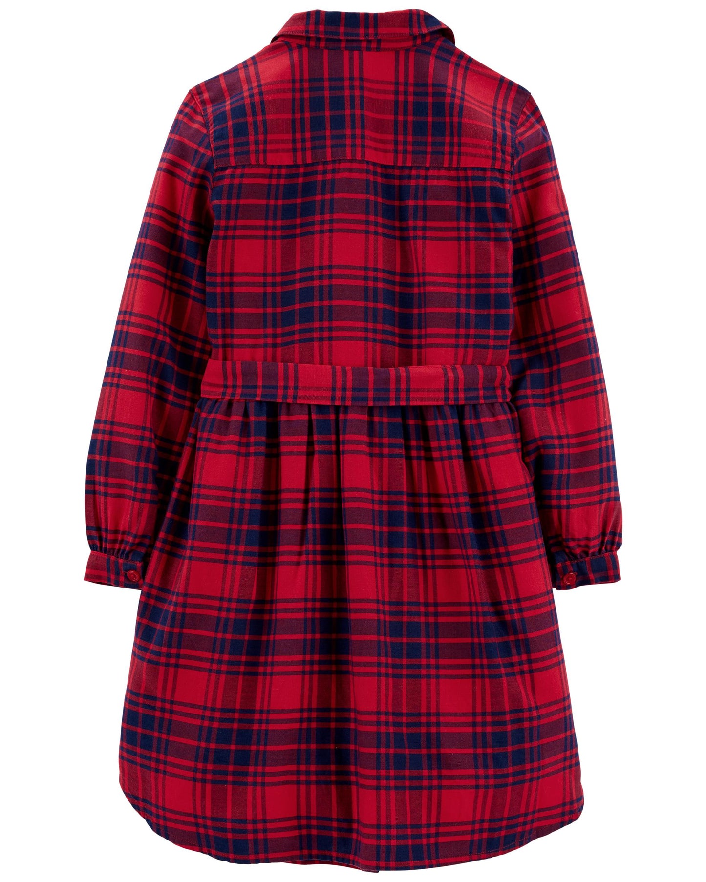 Vestido rojo cuadros azules Oshkosh 2-14 años 94825968
