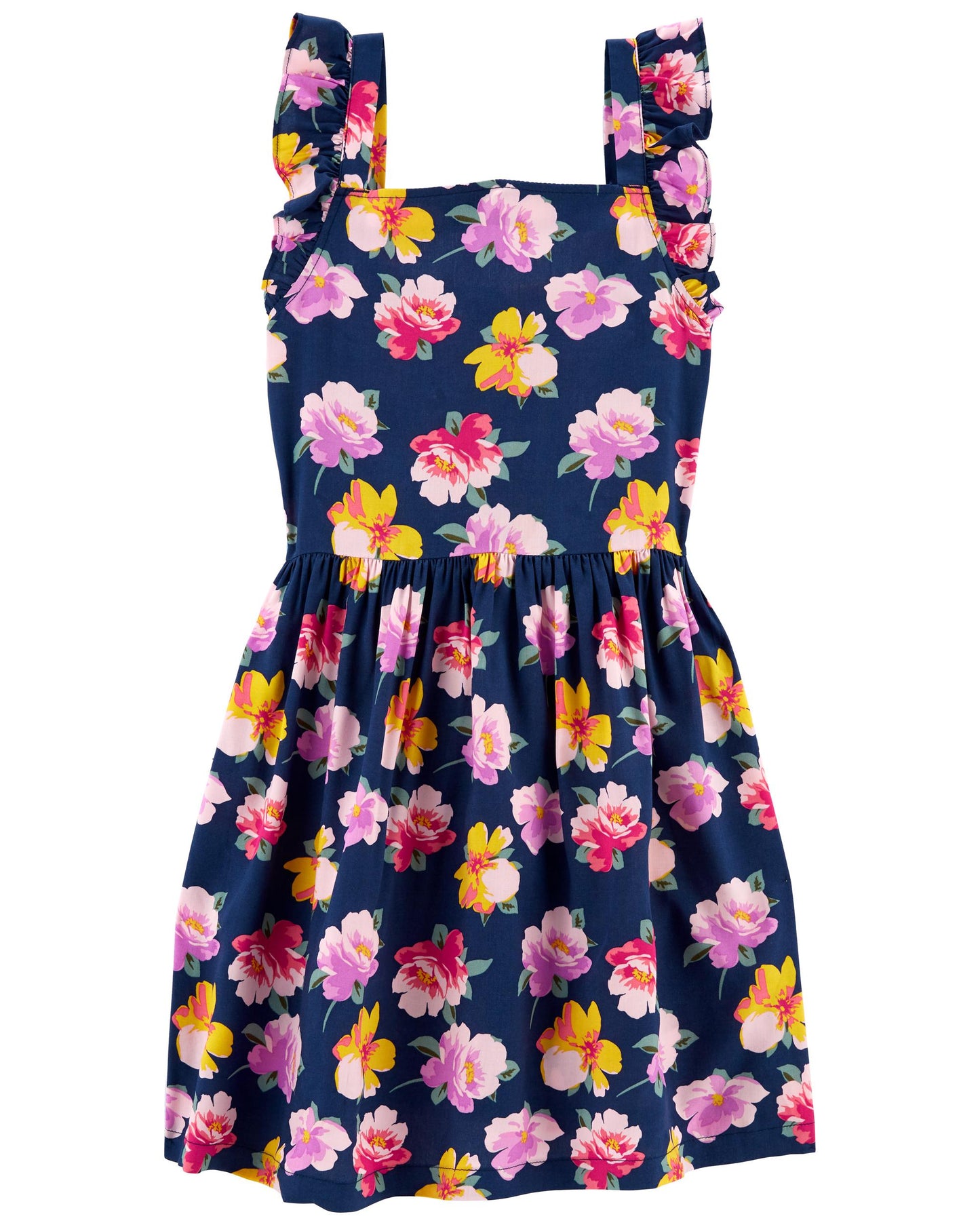 Vestido niña azul flores carters 5-14 años