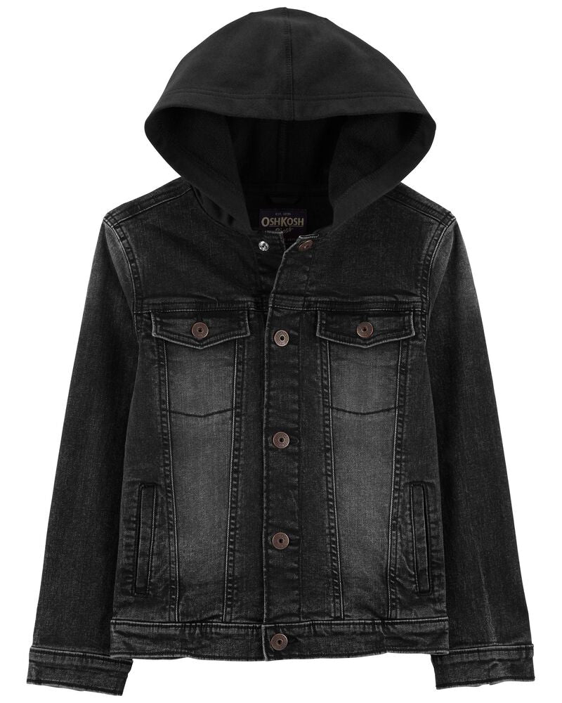 Chamarra chaqueta unisex negra Oshkosh