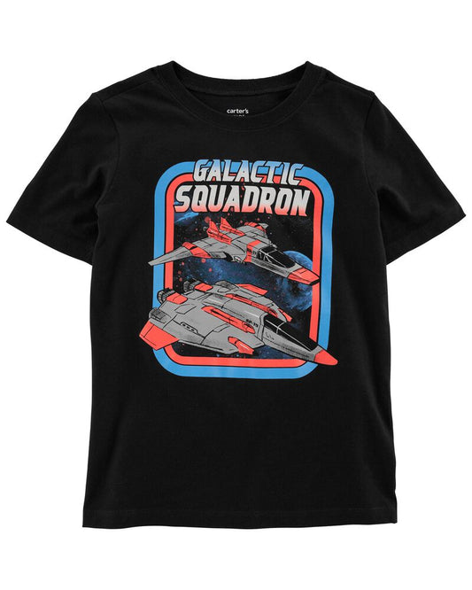 Camisa negra galaxia niño Carters promo 4x1000