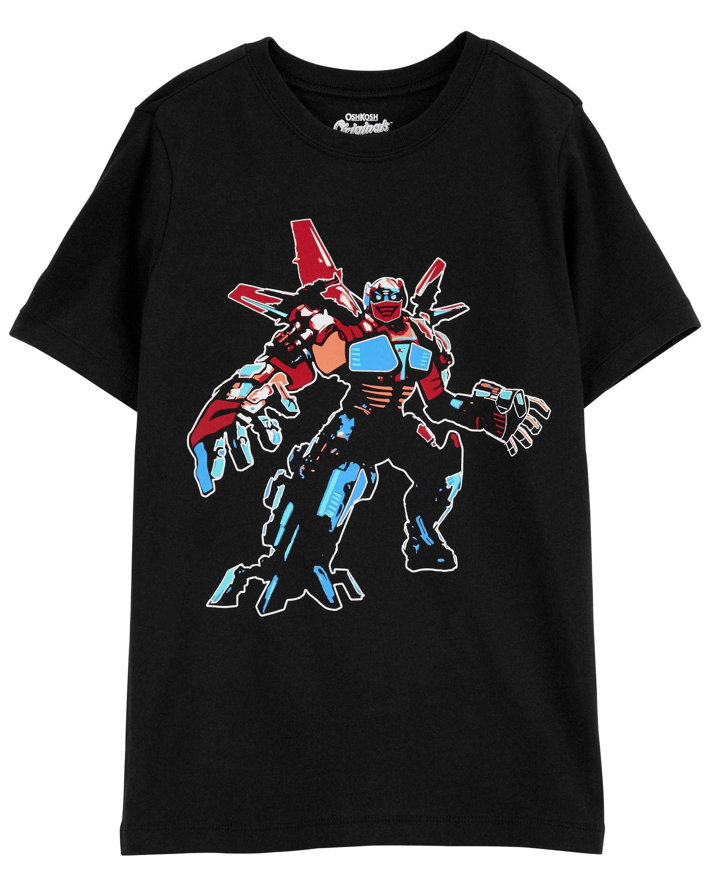 Camisa negra robot transformer Oshkosh niño promo 4x1000