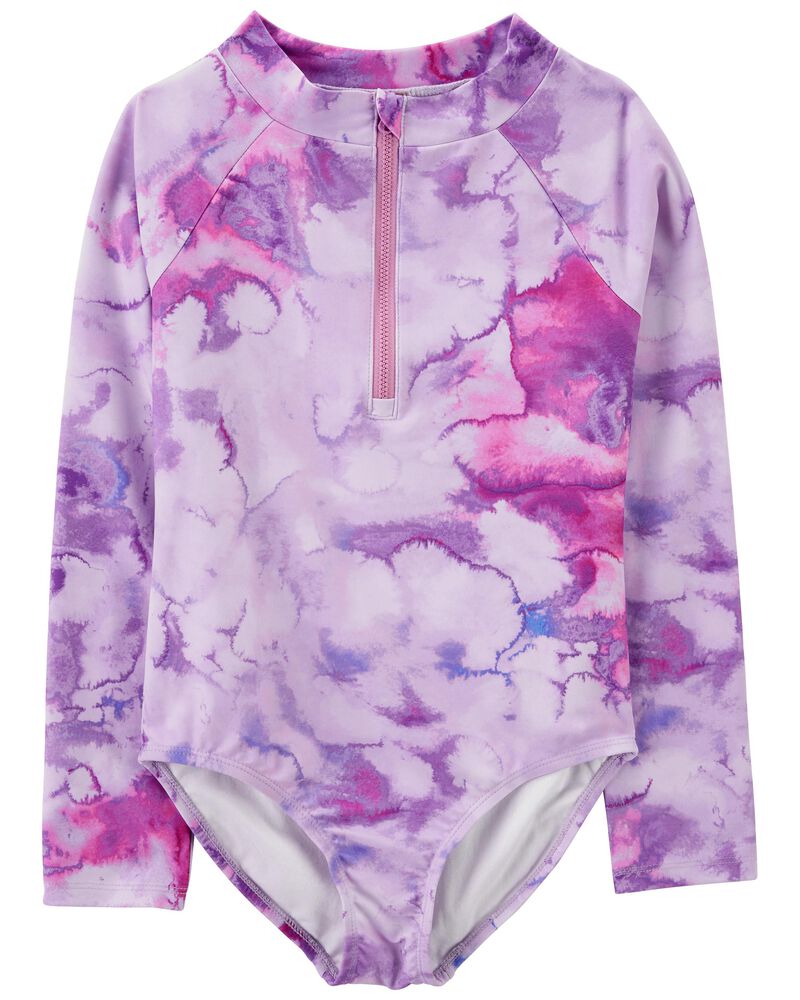 Traje de baño Carters morado manga larga niña