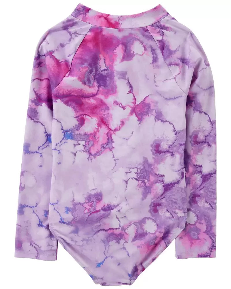 Traje de baño Carters morado manga larga niña