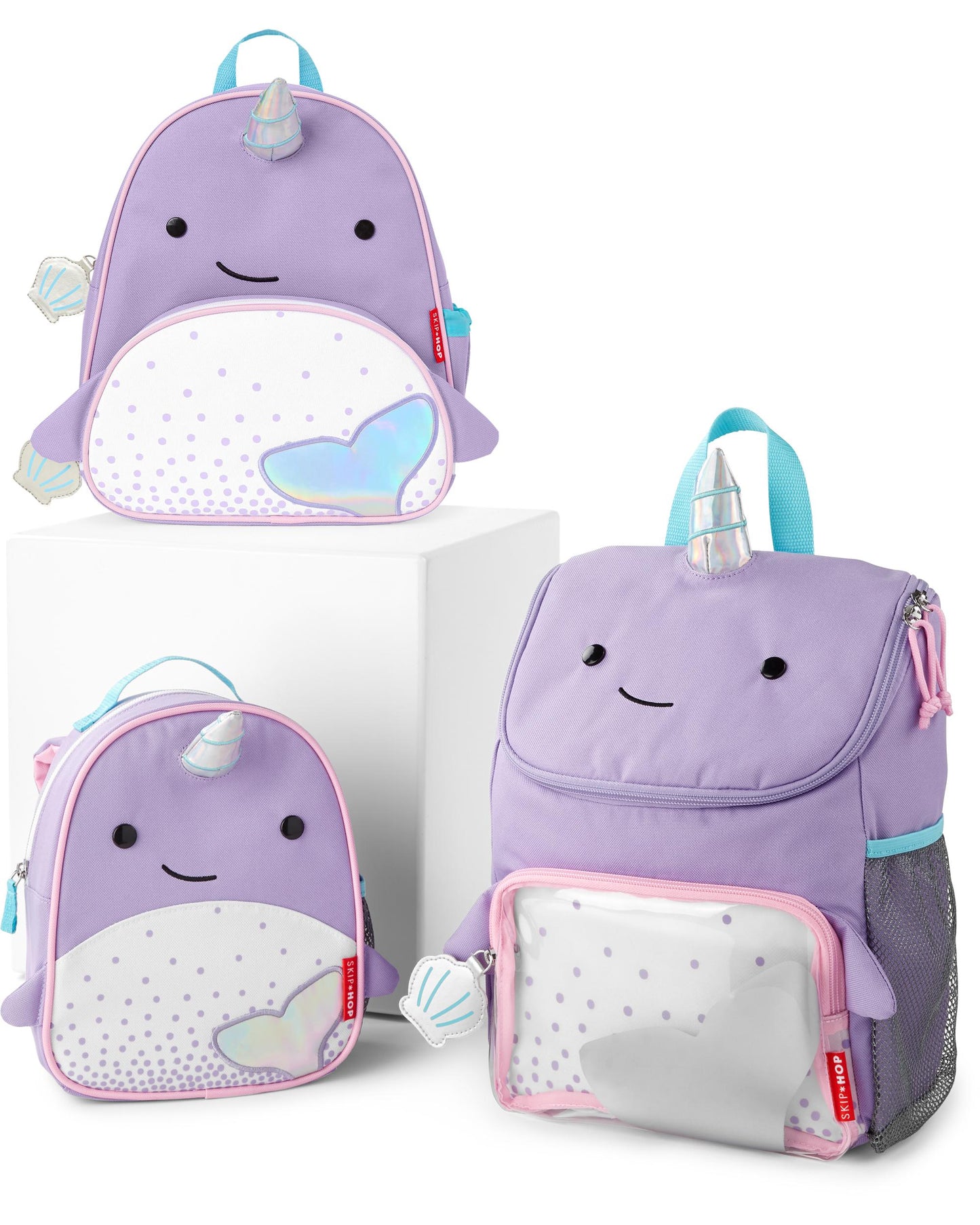 Mochila Skip hop delfin unicornio con arnés
