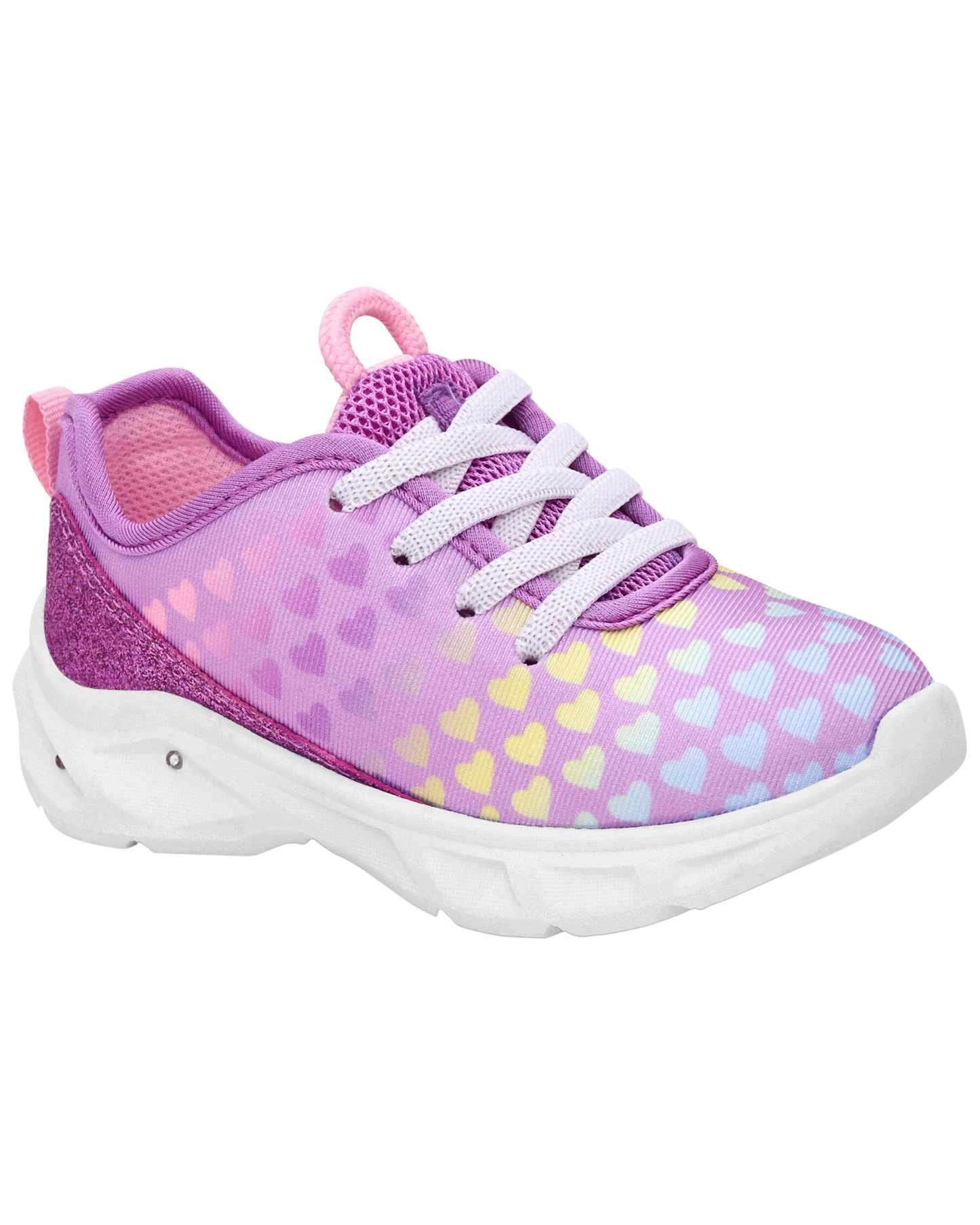 Tenis niña Oshkosh rosado morado luces