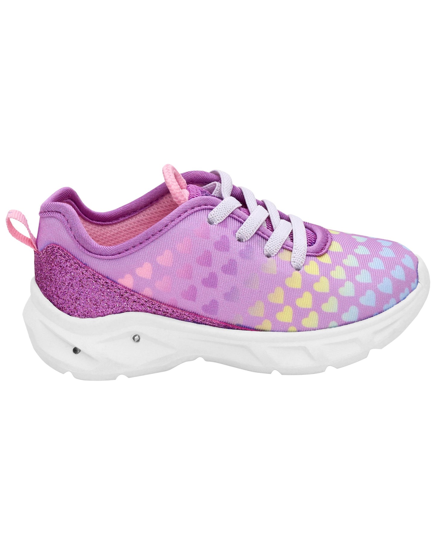 Tenis niña Oshkosh rosado morado luces