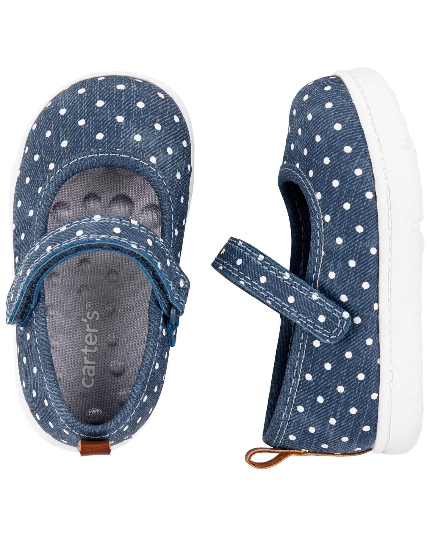 Tenis zapatilla azul cárter niña step by step Mary Janes