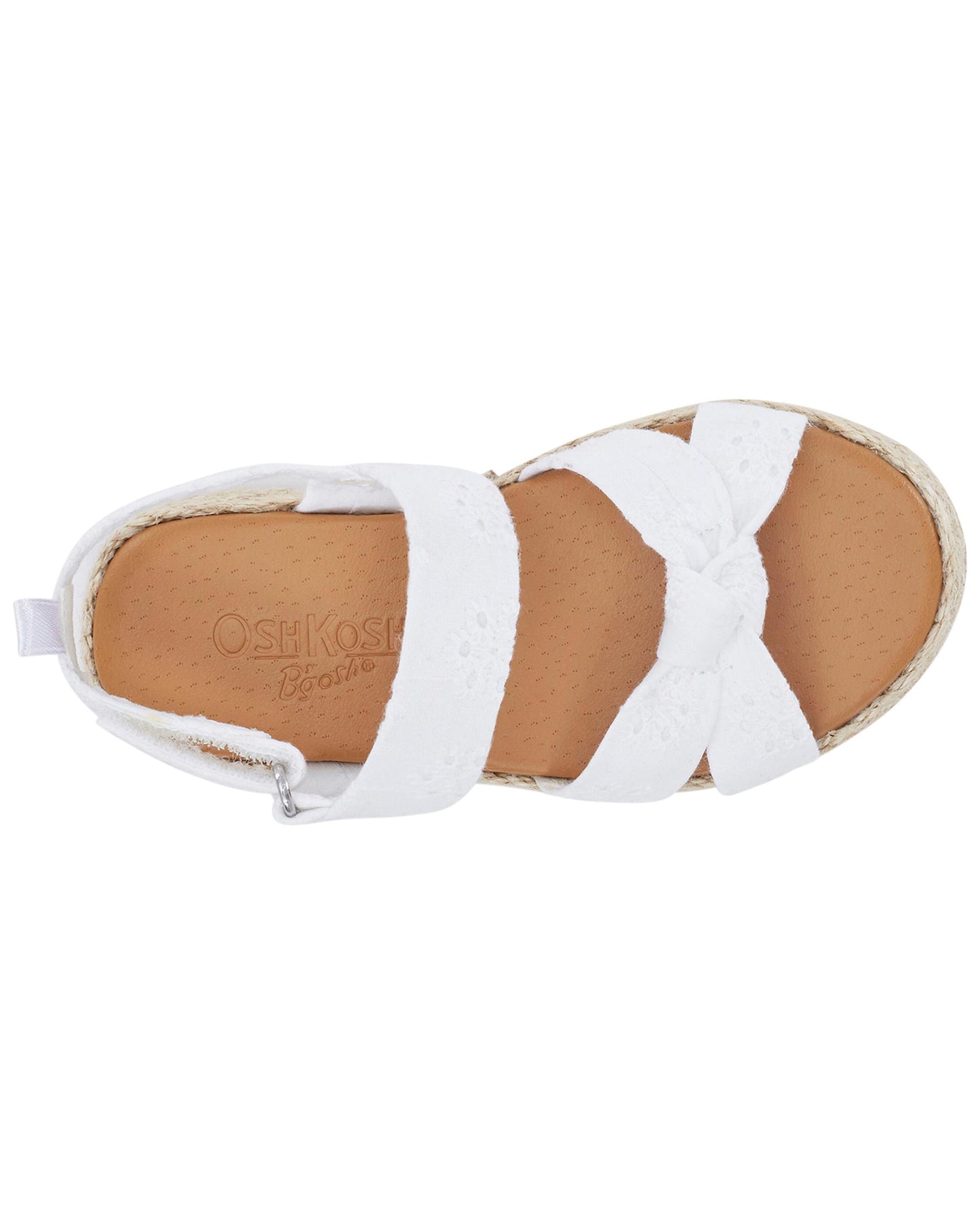 Sandalias blancas oshkosh niña.
