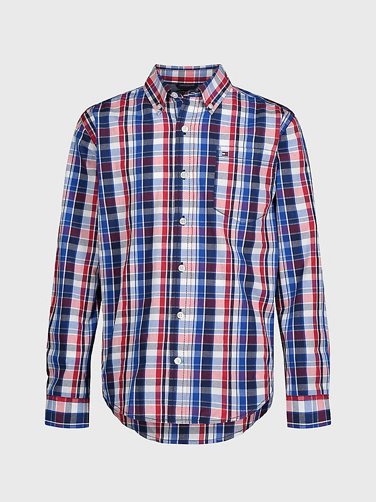 Camisa Tommy Hilfiger cuadros niño Talla de 10 a -20